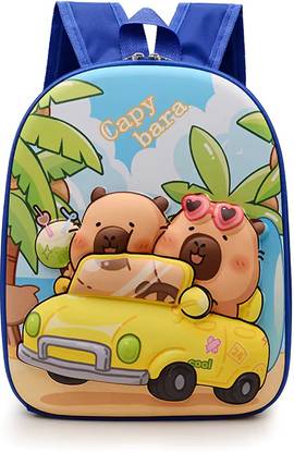 RTPL Imported Quality Capybara School Bag for Kids Waterproof Design Waterproof School Bag