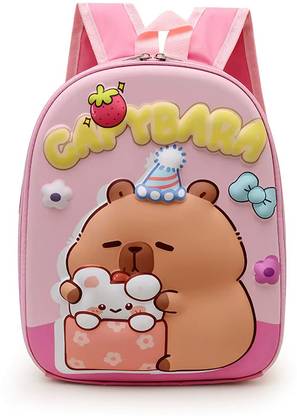 RTPL Imported Quality Capybara School Bag for Kids Waterproof Design Waterproof School Bag