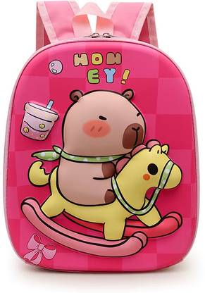 RTPL Imported Quality Hard Shell Capybara Bag for Nursery & Kindergarten Waterproof School Bag