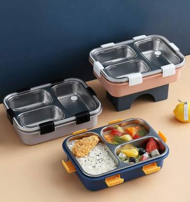 Flipkart.com | TRENDS ALERT Stainless Steel Lunch Box for Kids, Tiffin ...