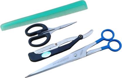Darshan Professional Hair Cutting Combo Scissor Razor, Elegant Comb Set Scissors Scissors