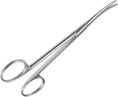 SANJU khushi surgicals Tonsil scissors curved /Metzabaumb Scissors- 8 inch Scissors