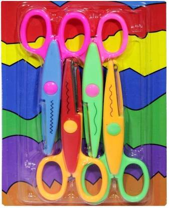 Kreative Kraft Zigzag Art and Crafts Scissors Set (4pcs) Scissors