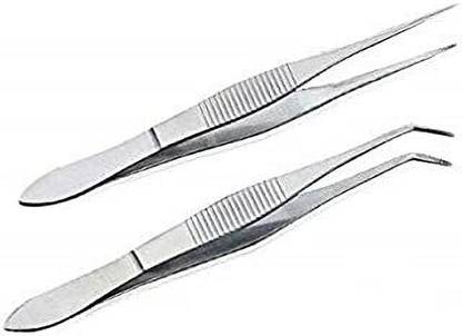 SANJU Khushi surgicals Pointed Forcep & Dental Twizer 6 INCH dtsinless steel Scissors