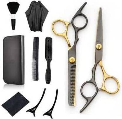 HEZON Hair Cutting Scissors Kit, Professional Barber Shears Set with Hair Scissors Thi Scissors