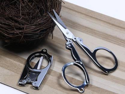 Euclid Stainless Steel Folding Scissors-Silver Scissors