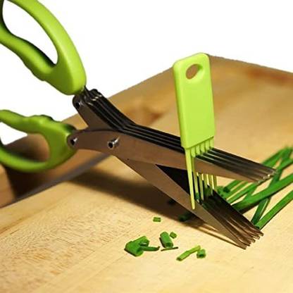 dm enterprises cissors with Cleaning Comb/Multi-Function 5 Blade Scissors
