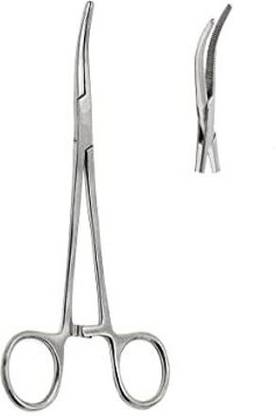 SANJU Khushi Surgicals Artery forceps CURVED (6 Inch) Stainless Steel Pack of 1 Scissors