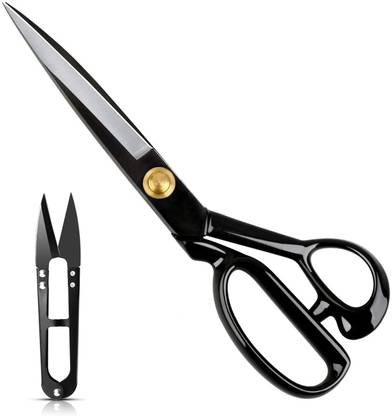 SK MART Premium Multipurpose Black Tailoring Scissor with Trimmer Scissors