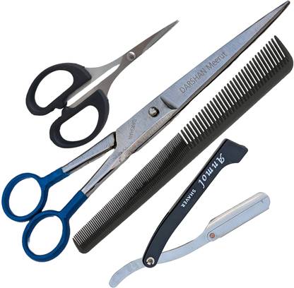 SAZIC Professional Hair Cutting Combo Scissor Razor, Elegant Comb Salon Set Scissors