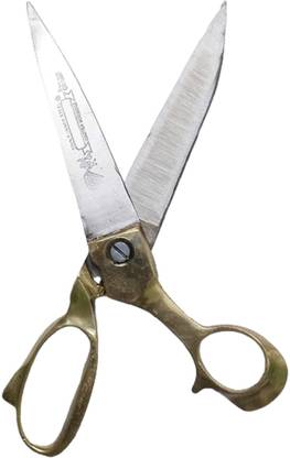 DROXTY ® RDX-69 Famous Meerut Hard Funner Steel Scissor Brass Handle-9 inch Scissors