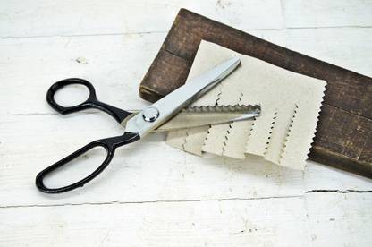DSHARPP Pinking Shears Fabric Crafts Dressmaking 8" Inches Zig Zag Sewing Scissors-H6 Scissors