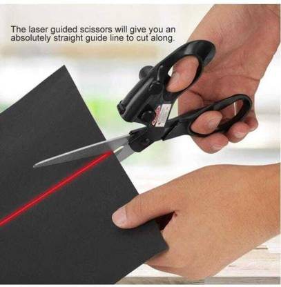 Ritesh Laser Scissors Laser Guided Scissors, for Fabrics, Paper123 Scissors