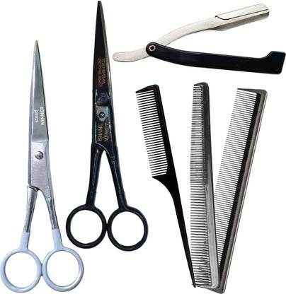 STEAD All-In-One Premium Barber Scissor Set for Men, Women, Kids, and Pets Scissors