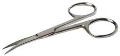 SANJU Khushi Surgicals CUTICAL SCISSORS CURVED ( 4.5 inch ) Stainless Steel Scissors