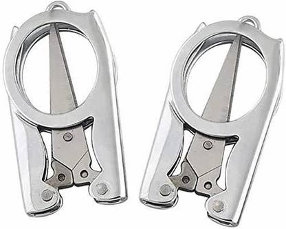 PADMAVATHI ENTERPRISES Folding Scissors Compact Pocket Stainless Steel Small Travel Craft Project Kits Scissors