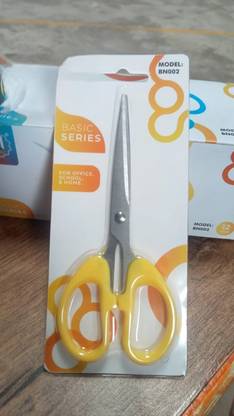 Euclid Stainless Steel Sharp Scissors for Office Home General Use-Yellow Scissors