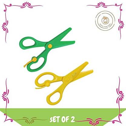 KIDIVO Plastic Kids Safety Craft Scissors/Child-Safe Scissors