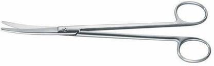SANJU Khushi Surgicals Tonsil curved scissor/Metzabaumb Scissor Stainless Steel 7 inch Scissors