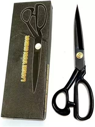 Dhanishka Jupiter 9-INCHES Tailor Scissor, Cutting Fabrics and Alterations Purposes, Stainless Steel (Black) Scissors