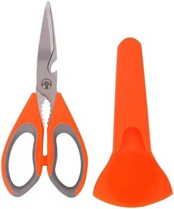 SK MART Premium Multi Purpose Kitchen Scissor For Meat, Fish, Veg with Nutcracker Scissors