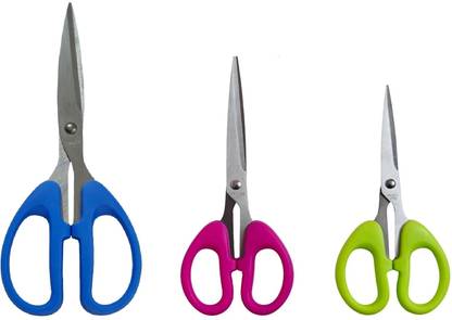 Heff Scissors Set of 3, Multipurpose Scissors for Office, Home and Students Scissors