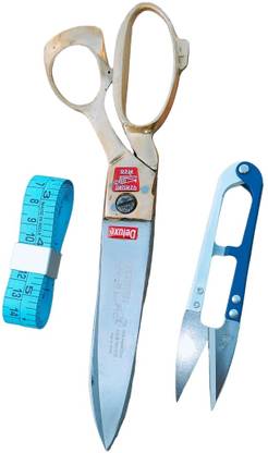 PARMATMAA Tailoring Scissors with Brass Finish Handle Cloth Cutting Scissor| (Brass 9In) Scissors