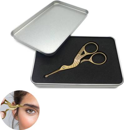 HANNEA Nose Hair Trimmer Ear Nose Hair Scissors for Men, Multipurpose Small Beard Scissors