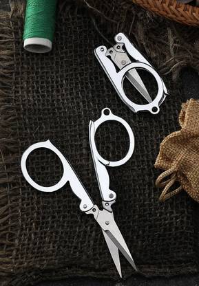 SHARPLEY Multi Purpose Pocket Scissor Keychain Foldable Scissors-IX52 Scissors