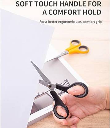 Deli W6005 Stainless Steel Sharp Blade Multipurpose Regular Scissors, (Pack of 1) Scissors