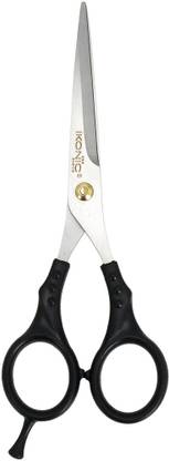 Ikonic Basics Curved Finger Rest Barber Scissor, Professional Salon & Home Use, IKB -716C Scissors