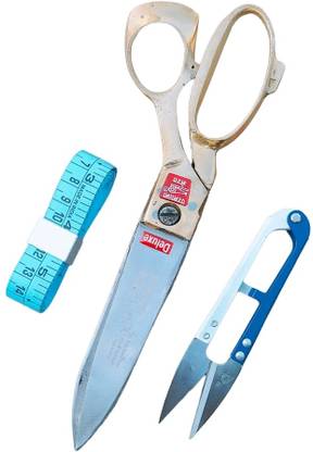 PARMATMAA Tailoring Scissor with Brass Finish Handle for Cloth Cutting Single Scissor 9" Scissors