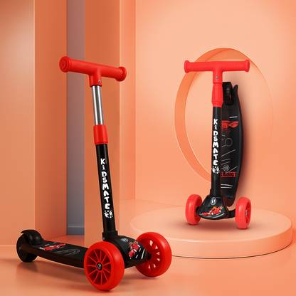Kidsmate Cruiser 3 Wheels Skating Kick Scooter for Kids | Foldable & Adjustable Height Kids Scooter
