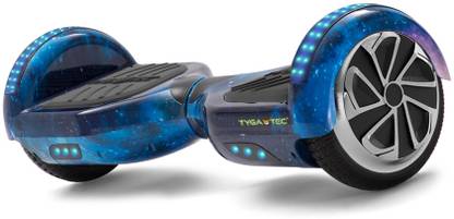 TYGATEC ECOBluetooth Music Speaker Hoverboard with RGB LED Light Galaxy Blue Hoverboard HoverBoard Scooter