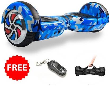 hoverboards india 6.5" Blue Miltary with Bluetooth and Speakers HoverBoard Scooter