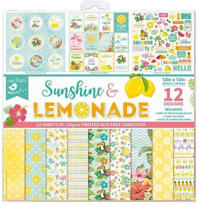ITSY Bitsy Sunshine and Lemonade Theme,  Scrapbook Kit