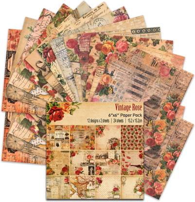 HASTHIP Vintage & History Theme,  Scrapbook Kit