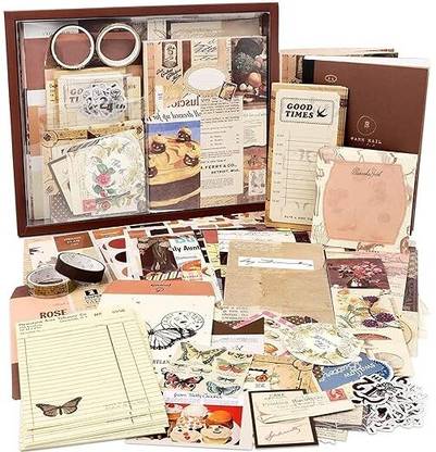 SHUBHPETAL Retro,Vintage Theme,  Scrapbook Kit