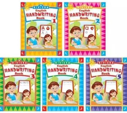 SATYAM trader Pack of 5 English Handwriting Practice Book Capital letters, Small letters Theme,  Scrapbook Kit