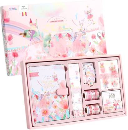 Tinker Squad Cute Japanese Scrapbook Journal Set | Scrap books for Kids Floral Theme,  Scrapbook Kit