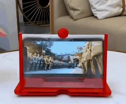 Gribbtor 9 inch 3 times 3D mobile screen magnifier fresnel mirror HD video Screen Expander Phone