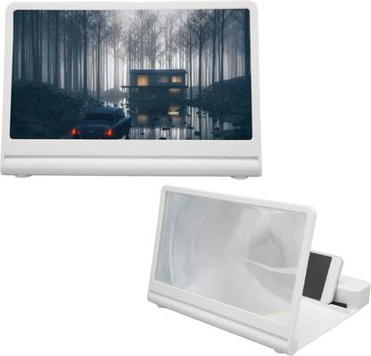 FKU 12 inch Screen Magnifier for Cell Phone with Bluetooth Speaker Screen Expander Phone