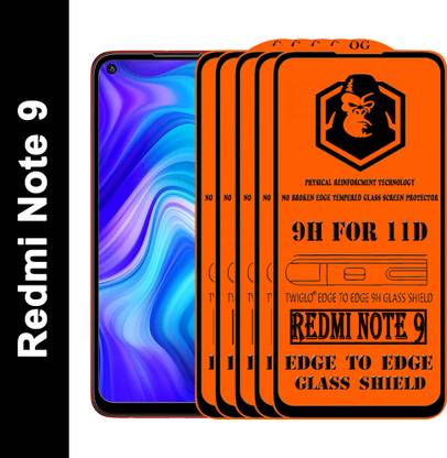 TWIGLO Edge To Edge Tempered Glass for REDMI NOTE 9