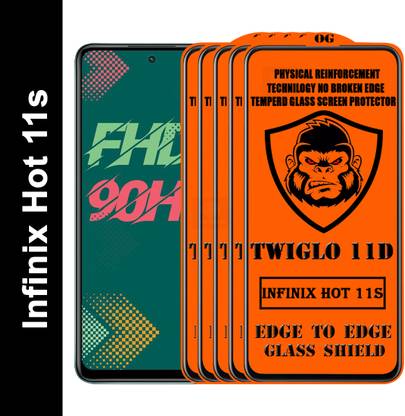 TWIGLO Edge To Edge Tempered Glass for INFINIX HOT 11S