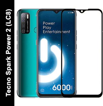 गोरिला ग्लास एज टू एज टेम्पर्ड ग्लास TECNO SPARK POWER 2 (LC8) के लिए