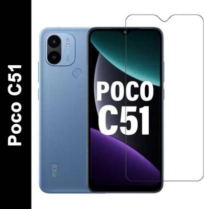 EASYBIZZ Tempered Glass Guard for Poco C51