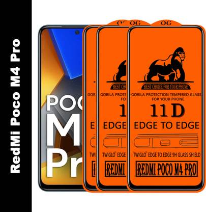 TWIGLO Edge To Edge Tempered Glass for REDMI POCO M4 PRO