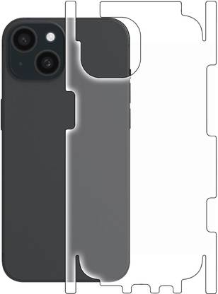 Evett Back Screen Guard for iPhone 15 Scratch Resistant Glossy Full Coverage