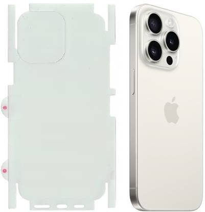 ankSONline Back Screen Guard for iPhone 15 Pro Max, Unbreakable All Side Protection TPU Clear