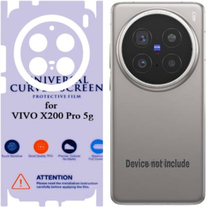Shreejee Back Screen Guard for VIVO X200 PRO 5G Back Membrene glossy with 360 covrege back and side full back screen protector